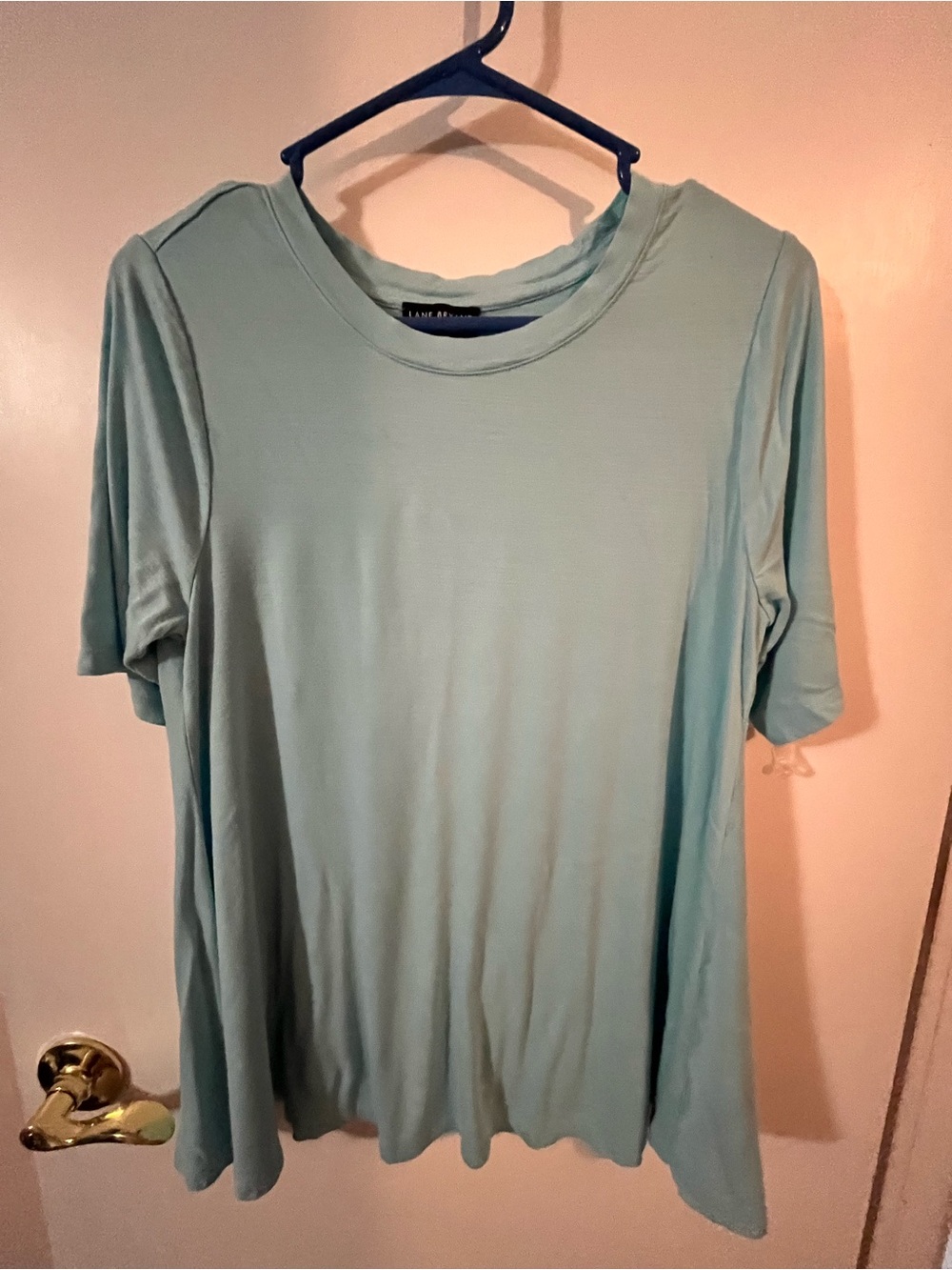 Lane Bryant Light blue Short Sleeve Crew Tee